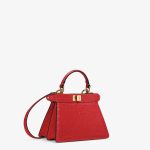 FENDI Peekaboo ISeeU Petite Red crocodile leather bag - Image 4